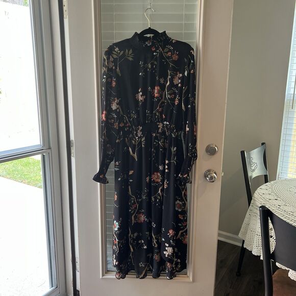 Nanette Lepore Maxi Dress Sz 14 Floral - Picture 1 of 4